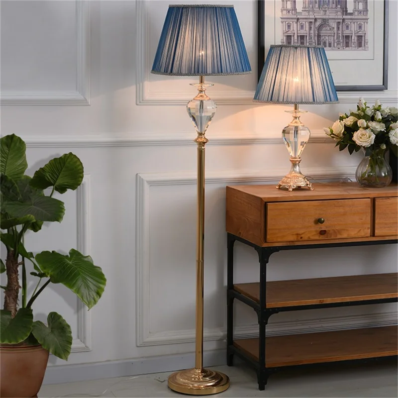 Lâmpadas de Assoalho Decorativo para Casa Oufula Moderna Design Luxo Cristal Sala Estar Luz Led 2 Lâmpadas de chão oufula, luz led moderna,