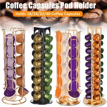 

18/24/32/40 Cups Coffee Pods Capsules Holder Coffee Station Display Stand Coffee Capsule Storage Rack for Nespresso Capsule