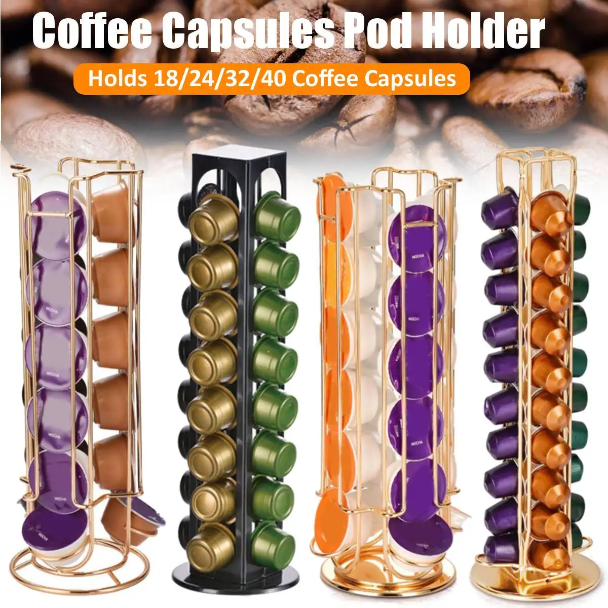 Подставка для кофейных капсул Nespresso 18/24/32/40 стаканов подставка хранения