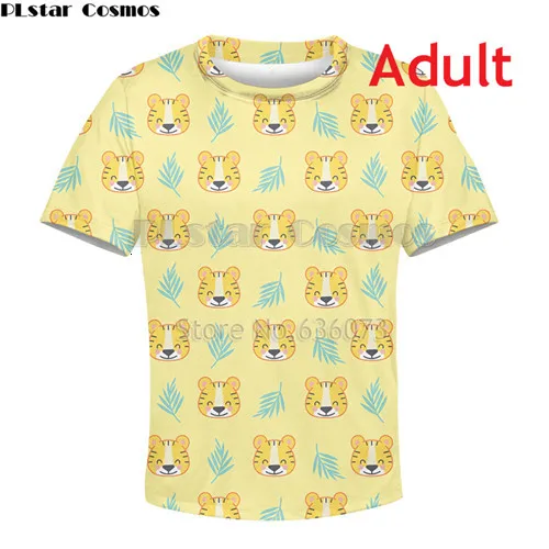 Adult t shirts Семья подходящая друг к другу одежда Для мамы и дочки 3d принтом тигра Осенние толстовки, Свитера с рисунками зверей из мультфильмов футболки пальто на молнии топы - Цвет: Adult t shirts