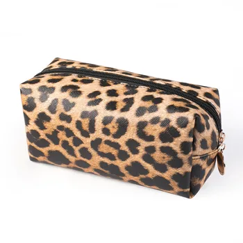 

Multifunctional Makeup Travel Bag Leopard Toiletry Travel Bag Brush Organizer Purse Handbag Female Storage Make up Cases