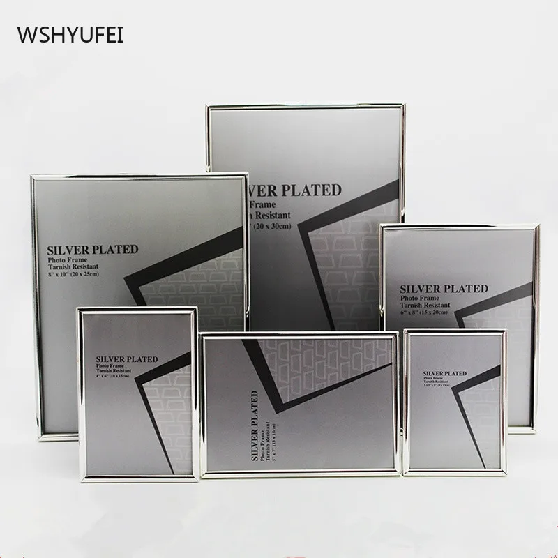 Металлическая рамка для фотографий в Европейском стиле простой современный