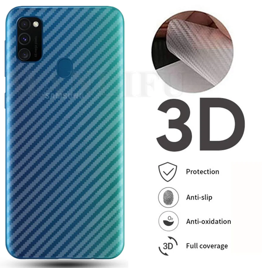 

5Pcs/lot 3D Carbon Fiber Screen Protector For Samsung Galaxy S20 Ultra A71 A51 S10 Note 10Lite Back Cover Protective Guard Film