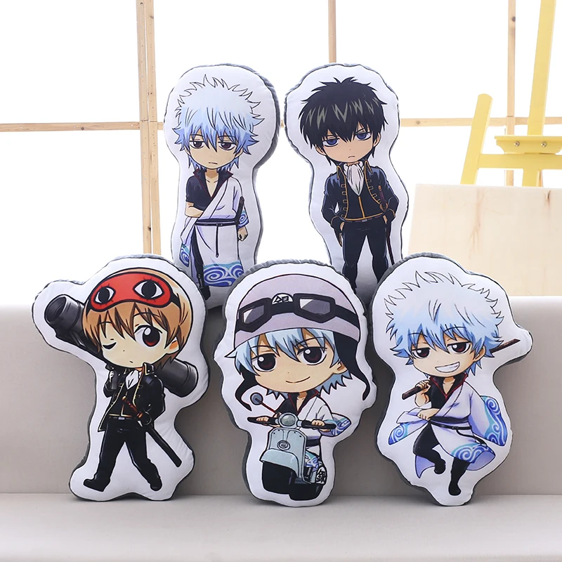 Аниме GINTAMA плюшевые игрушки Sakata Gintoki Okita Sougo Hijikata Toushirou фигурная кукла 50 см подушка