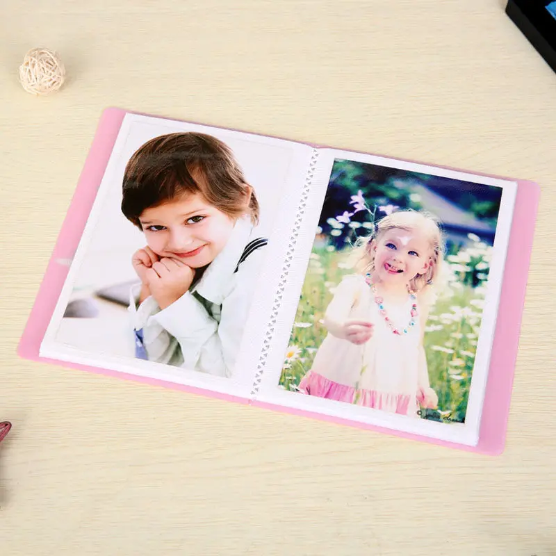 

1PC 64 Pockets Interleaf Type Photo Album 6 inch DIY Scrapbooking Wedding Baby Picture Storage Album Case Gifts