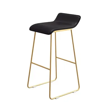 

M8 Nordic Bar Stool Wrought Iron Creative Simple Chair Cafe Gold Front High