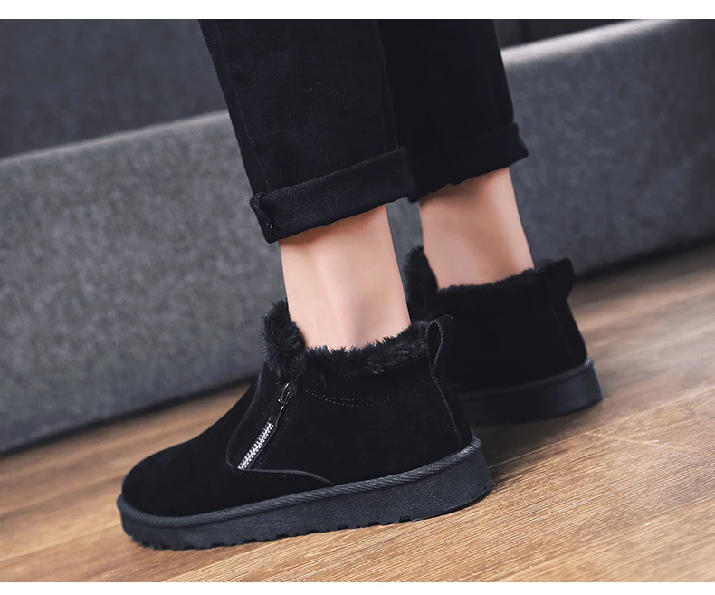 men women winter warm work boots with plush fur casual lightweight ankle boots waterproof anti-skid outdoor sneakers sports shoes couple unisex plus size shoes (22)