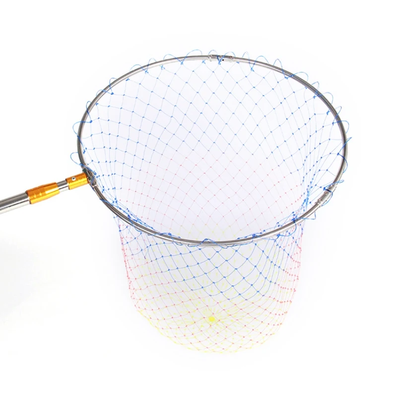 

Fishing Net Head Stainless Steel Landing Net Head Removable Hand Net Nylon Fish Brail Net Head Fishing Gear Fishing Accessories