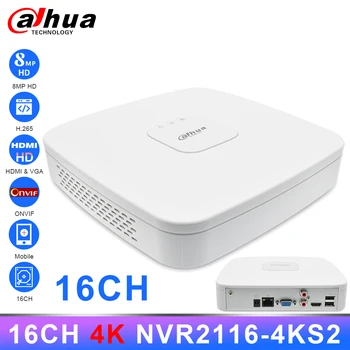 

Original Dahua NVR NVR2116-4KS2 16CH 8MP 4K Network Video Recorder H.265 80Mbps Bandwidth IP Camera CCTV System Security Home