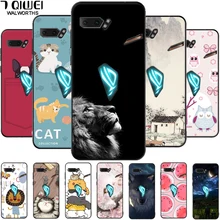 Para asus rog telefone ii caso 6.59 silicone silicone silicone macio capa traseira para asus rog telefone 2 casos de telefone zs660kl preto pára phone2 coque(China)