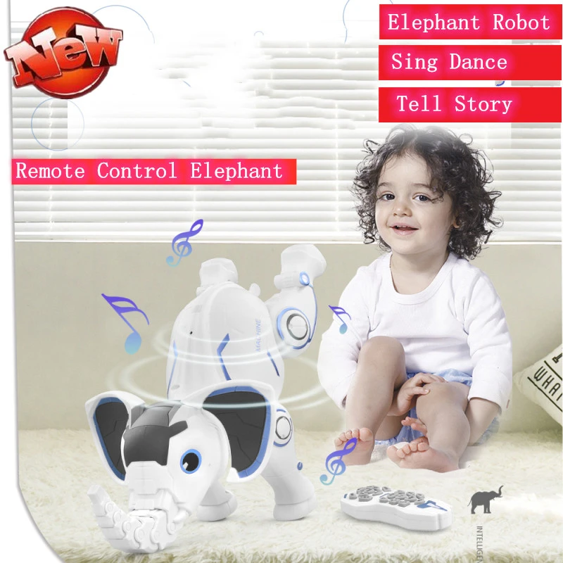 Toys & Hobbies 2.4G Remote Control RC Robot Elephant Toy Intelligent
