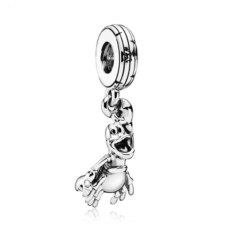 BAOPON, 2 шт./лот, Серебряное перо, колесо обозрения, подвеска, Подходит для Pandora, талисманы, браслеты, сделай сам, ювелирные изделия для женщин, серебряные ювелирные изделия, аксессуары