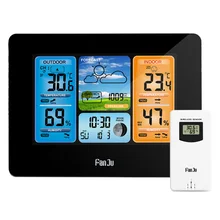 LCD Wireless Weather Station Alarm Clock Digital Thermometer Hygrometer Barometer Forecast Daily Alarm clock NEW LCD Wireless Weather Station Alarm Clock Digital Thermometer Hygrometer Barometer Forecast Daily Alarm clock NEW