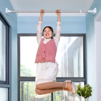 

Bedroom curtain rod telescopic rod living room free punching drying rack bathroom clothes rod shower curtain rod lifting contrac