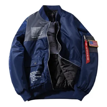 

New Autumn Winter Thicken Pilot Jackets Men Casual Bomber Jacket Baseball Uniform Padded Warm Military Tooling jacket