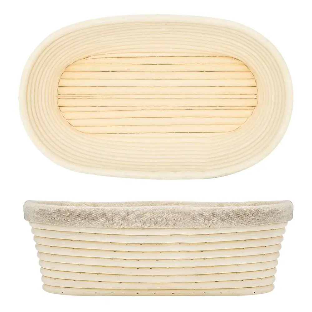 3 sizes Oval Proofing Basket Bread Proofing Sourdough Proofing Banneton Basket Indonesian rattan bread storage basket 30FP12