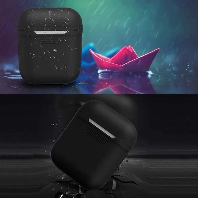 Мягкий силиконовый чехол, наушники для Apple Airpods, Bluetooth, беспроводные наушники, защитный чехол, коробка для Air Pods, вкладыши наушников, сумка