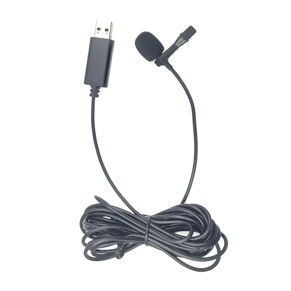 Портативный USB мини микрофон 1 5 м лацкан петличный Clip on микрофоны для портативных