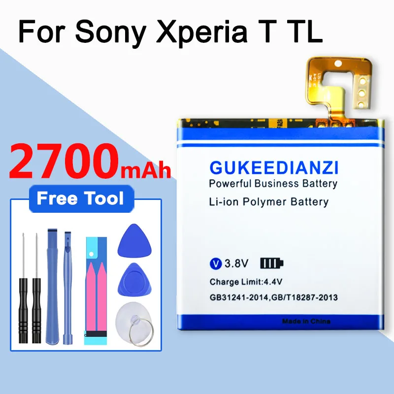 GUKEEDIANZI LIS1499ERPC 2700 мАч аккумуляторная батарея для телефона sony Xperia T TL LT30 LT30i LT30P LT30H LT30a сменная батарея
