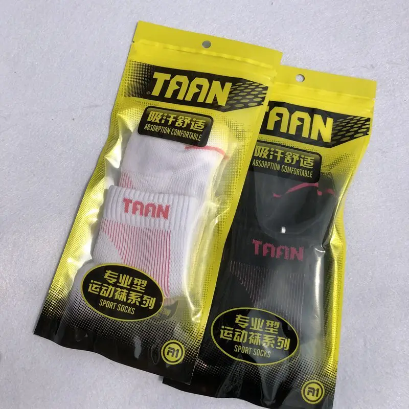

1 pair TAAN Women's Sport Socks for Badminton Table Tennis Breathable Sports socks Towel cotton bottom socks