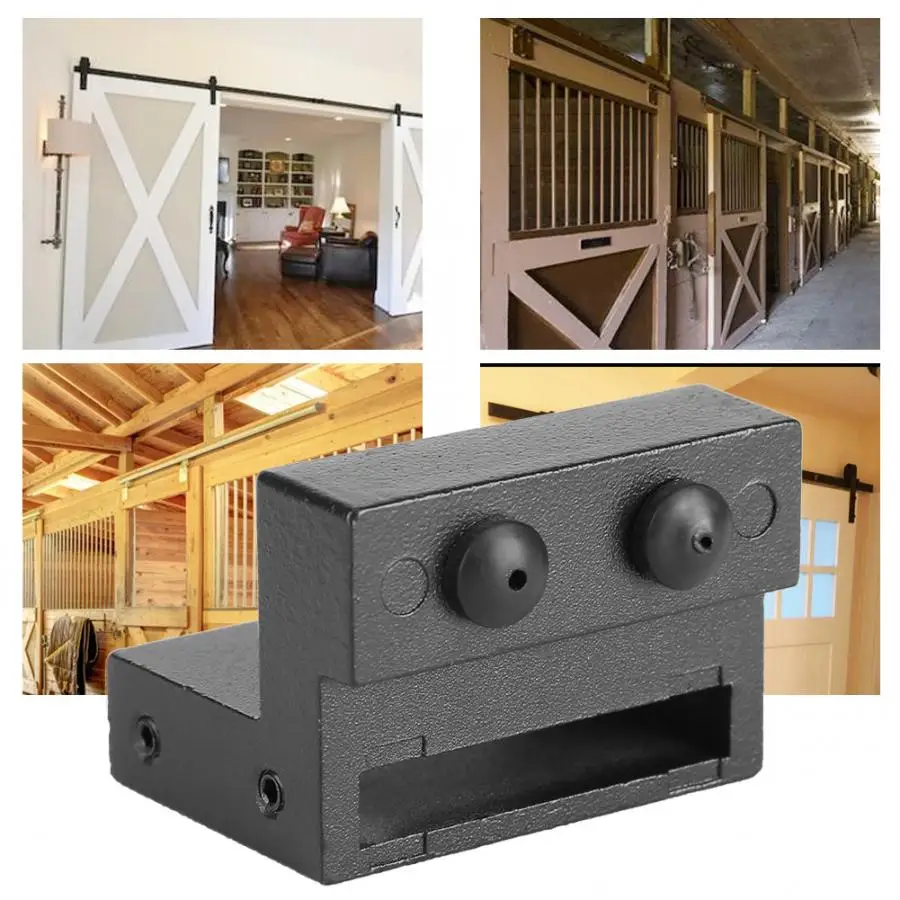 

1 Pair Zinc Alloy Barn Door Stopper for Sliding Barn Door Rail Track