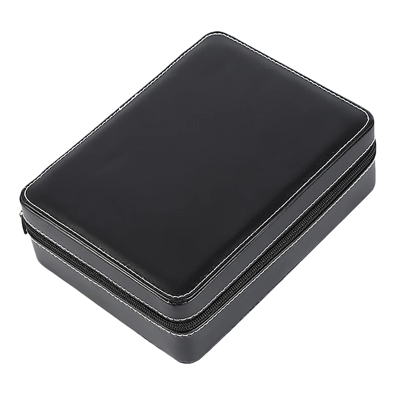 

Compact Travel Watch Box Jewelry Display Box Storage Box Zipper