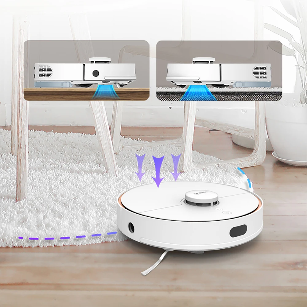 360 S7 Robot Vacuum Cleaner 2000Pa Large Suction Ultra-Quiet Home Aspirator Dust Collector International Version Floor Mopping