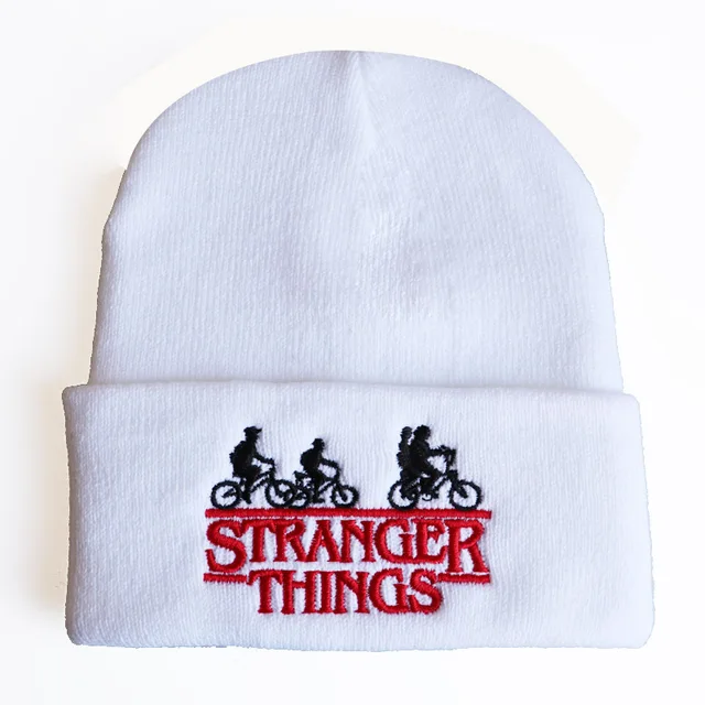 Cosplay Stranger Things Friends Don't Lie Knitted Warm Winter Hats Fans Men Women Boys Girls Hat Cosplay Birthday Gift white