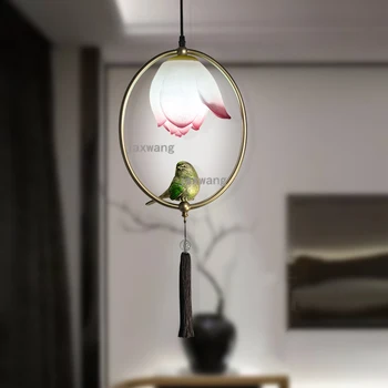 

Modern LED Pendant Lights Restaurant Imitation Classical Creative Hanglamp Gateway Balcony Aisle Deco Bird Lustre Suspension Art