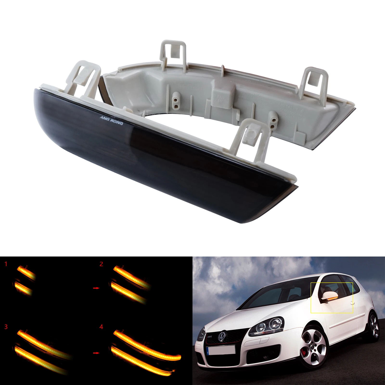 

For VW Golf 5 Passat B5 B6 Jetta Sharan LED Wing Mirror Turn Signal Indicator Light