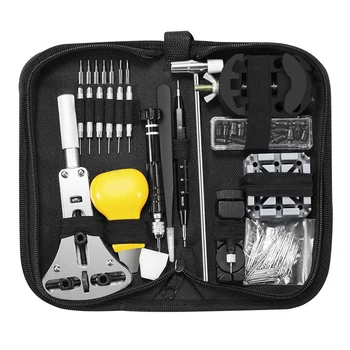 

153 Pcs Watch Repair Kit Professional Spring Bar Tool Set,Watch Battery Replacement Tool Kit