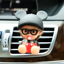 1 шт., милые маленькие украшения для кукол, автомобильный освежитель воздуха на выходе, духи, освежитель воздуха, кроме запаха, автомобильные аксессуары с орнаментом