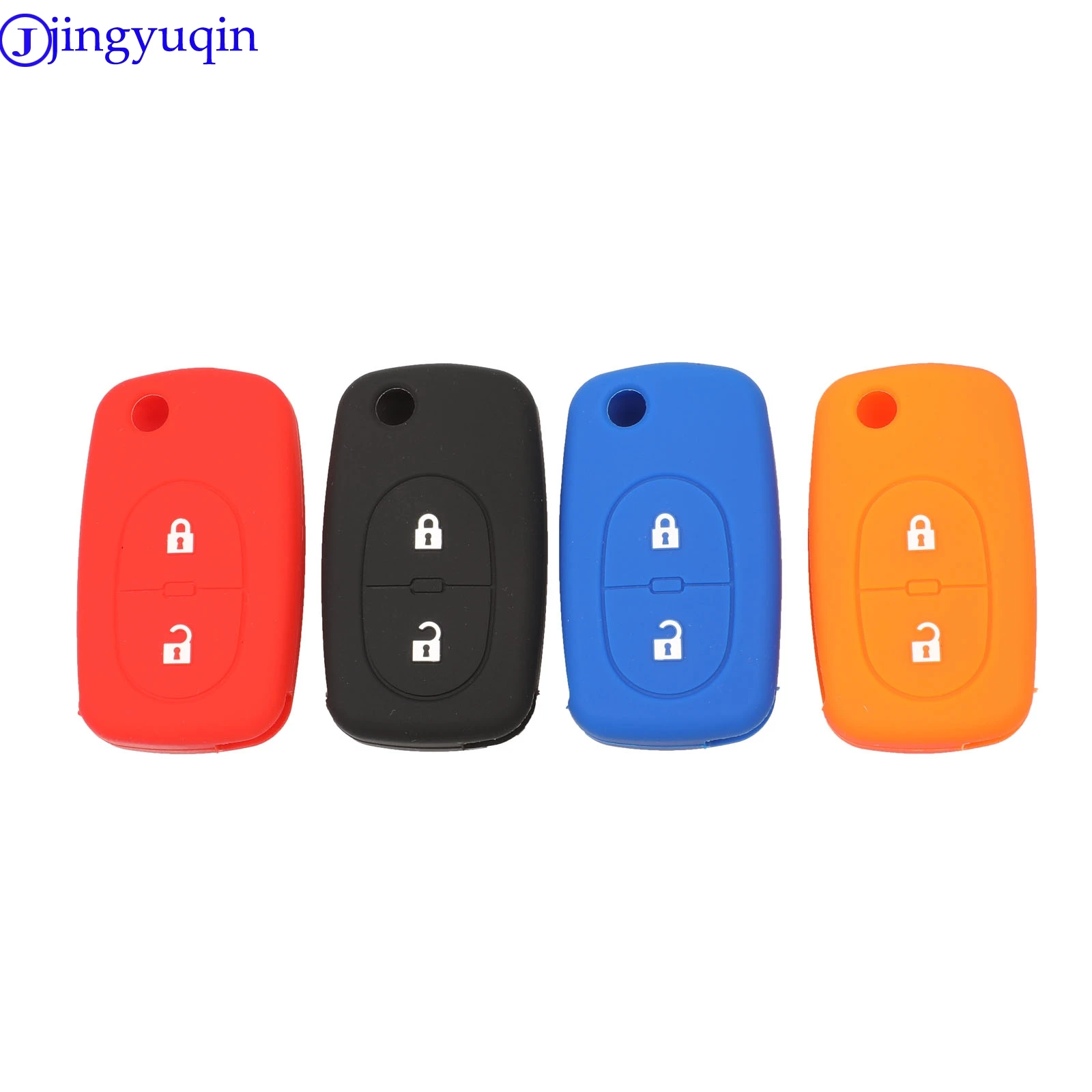 

jingyuqin 2B Silicone Remote Car Key Shell Cover Case For Audi TT A2 A4 A6 A8 Quattro Styling