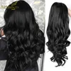 AISI BEAUTY Ombre Long Wavy Wig Synthetic Hair Wigs For Women Cosplay/Party Black Brown Blonde/Grey High Density Heat Resistant 1