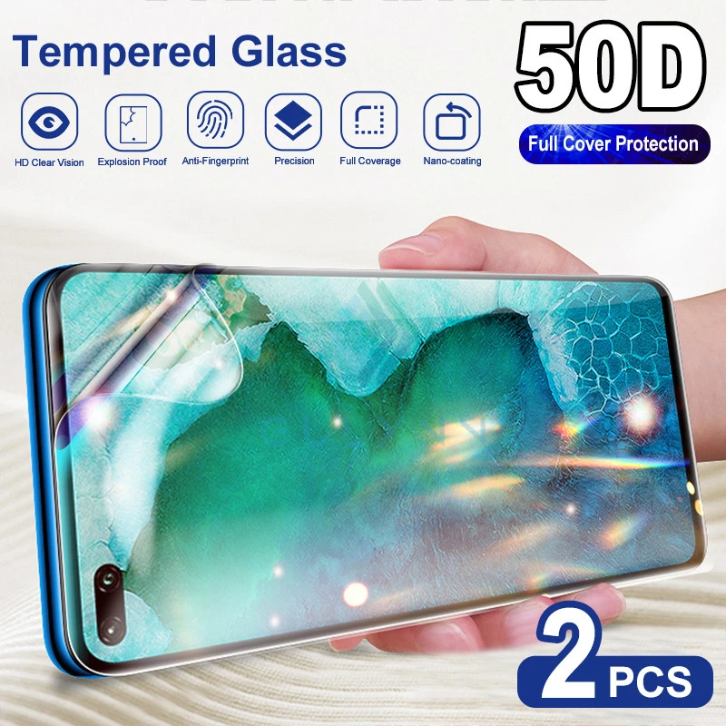 2-1 шт. Защитная пленка для экрана Huawei P30 Pro P20 Lite Mate 30 40 Гидрогелевая Nova 7 4 5 5i 5Pro 5T 6