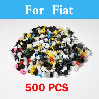 

New Durable 500pcs Mixed Vehicle Bumper Clips Retainer Fastener Rivet Universal For Fiat Siena Sedici Seicento Stilo Palio Panda