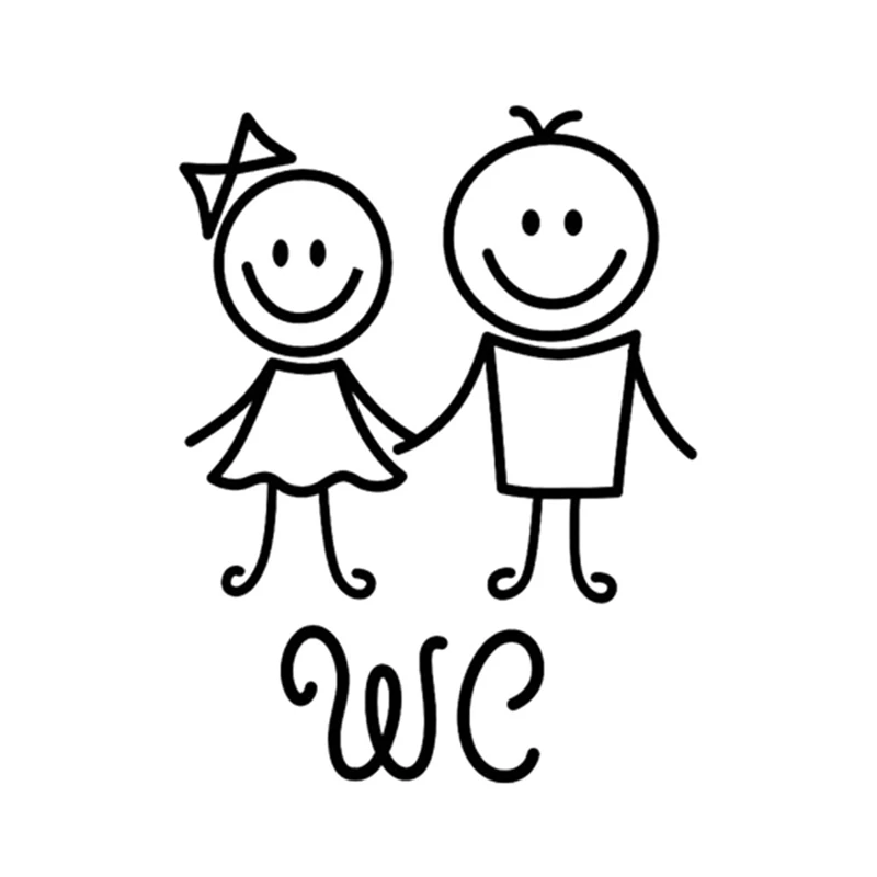 1pc Cartoon WC Bathroom Door Wall Stickers Toilet Home Decoration Waterproof Wall Decals Toilet Sticker Decorative Paste Decor 1pc Cartoon WC Bathroom Door Wall Stickers Toilet Home Decoration Waterproof Wall Decals Toilet Sticker Decorative Paste Decor