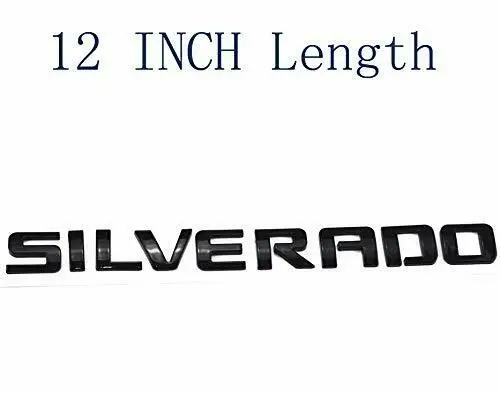 3x Silverado+ 1x LT табличка значок с эмблемой 3D 1500 Silverado глянцевый черный