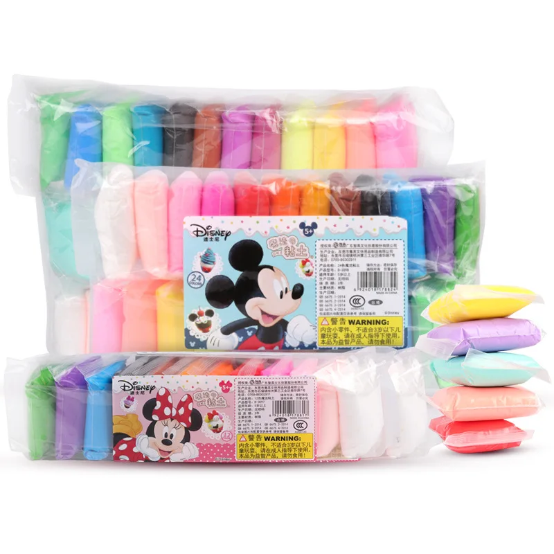 

Disney Mickey Minne Magic Ultra-Light Clay Plasticene Color Modeling Clay Learning Education Space Clay Children's Toy Sets Clay