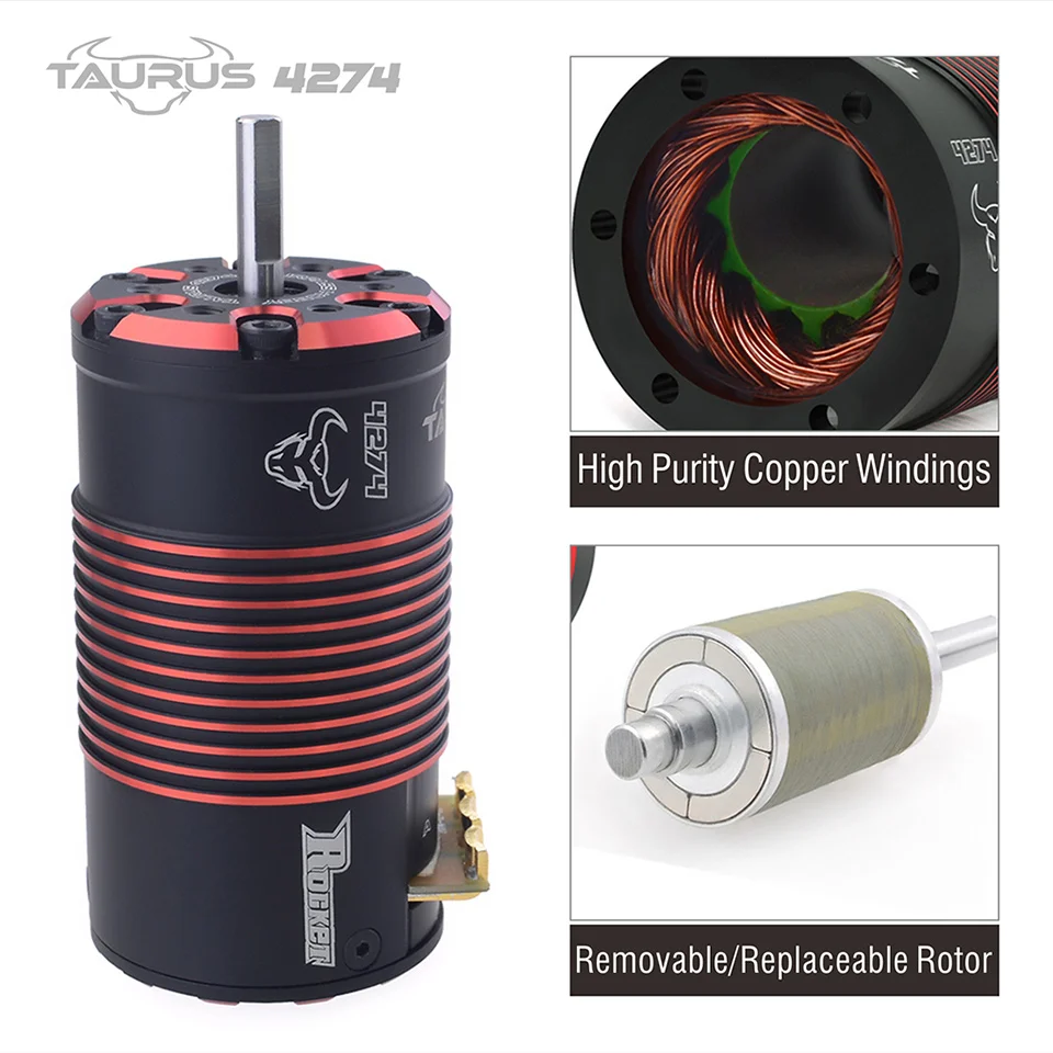 Ракета 4268 4274 V2 2700KV 2350KV 2000KV 1850KV 1550KV 2200KV 1950KV сенсорный бесщеточный двигатель для 1/8 RC внедорожника
