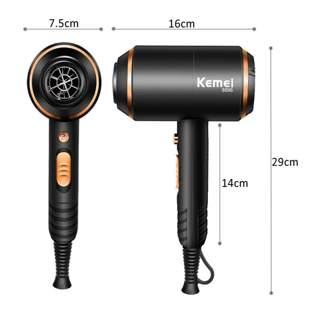 Kemei Professional 4000W Powerful Hair Dryers Electric Hair Blower with Concentrator Diffuser Modeling Barber Salon Hair Styling