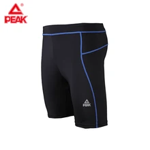 Пик мужские беговые фитнес-шорты Компрессионные быстросохнущие шорты с поясной сумкой эластичные быстросохнущие мужские Леггинсы с принтом FW3821