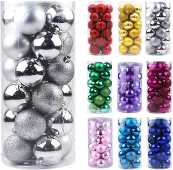 

Christmas Balls Ornaments for Xmas Christmas Tree - Shatterproof Christmas Tree Decorations Large Hanging Ball Party Decoration