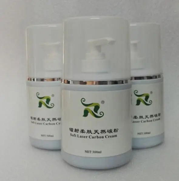 300 мл мягкий лазерный карбоновый крем-гель для ND Yag Лазерное Омоложение кожи лечение активный карбоновый крем машина для похудения