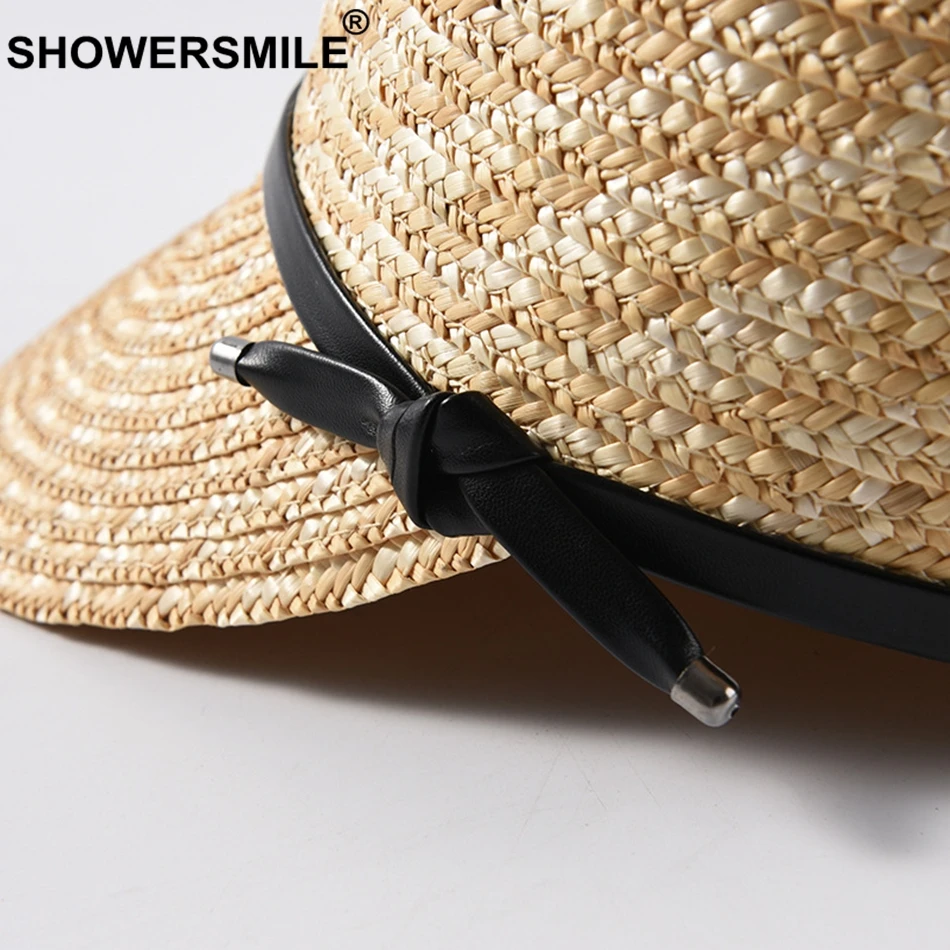 Шляпа SHOWERSMILE женская Соломенная Солнцезащитная пляжная бейсбольная уличная