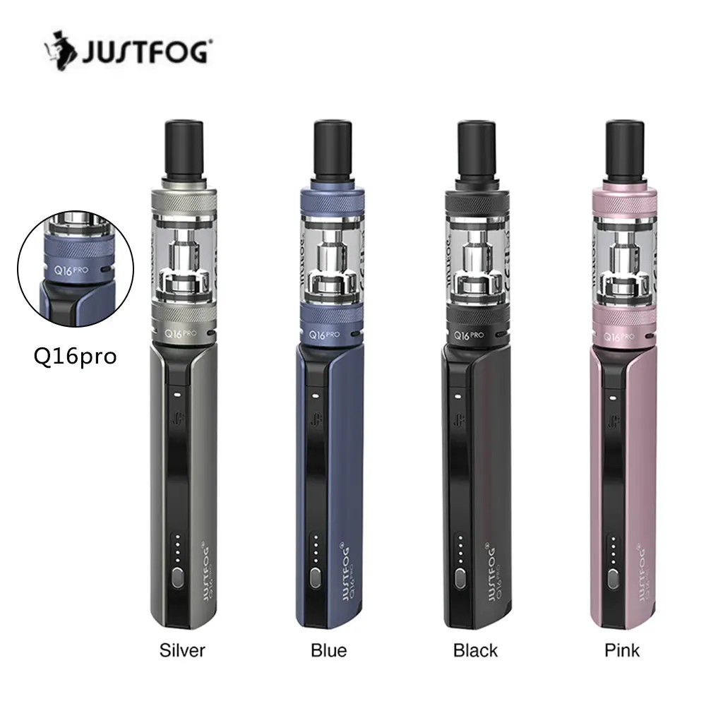 

Newest Original JustFog Q16 Pro Kit 900mAh Battery LED With 510 Thread And 1.9ml Atomizer Voltage Vape Pen Kit