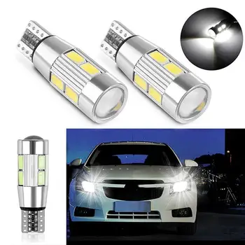 

2Pcs T10 12V 5630 SMD Car Reading Lamps No Error Auto Parking Lights Wedge Bulbs