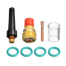 8 шт./компл. TIG сварочный фонарь газовый объектив чашка из пирексного стекла комплект прочный аксессуары для сварки и резки 2,4 мм для WP-9/20/25 3/3" серии