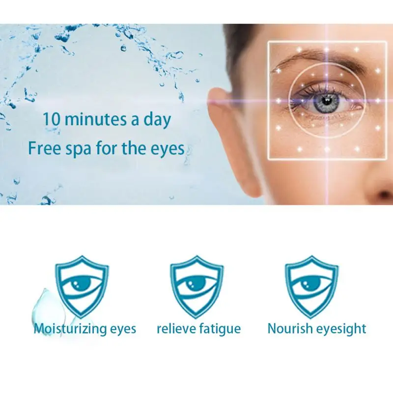Паровая теплая маска для глаз, уход за кожей лица, темные круглые мешки для глаз, устраняющие пышные глаза, тонкая линия морщин, антивозрастной уход за глазами