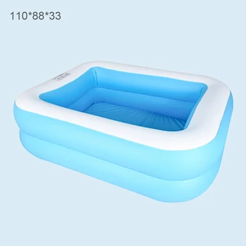 

Baby Kid Inflatable Swimming Pool Paddling Pool Large Size Thickened Square Swimming Pool New DTT88